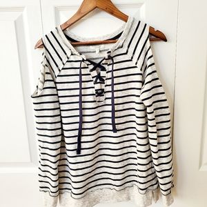 SALE!! MAURICES Navy striped sweater - S